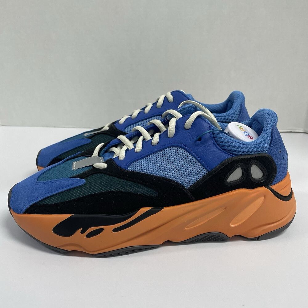 Adidas Yeezy Boost 700 Bright Blue GZ0541 Size 9 Men Orange Kanye Gators Shoes